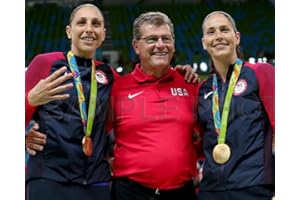 SPORTSPHOTOSUSA Diana Taurasi Geno Auriemma & Sue Bird USA 2016 Olympic Basketball Gold Medal 8X10 Photo