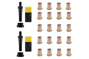 WADAYU 2PCS Replacement Mandrel for Riveter and 20PCS Rivet Nuts, Hand Rivet Tool Accessories (3/8"-16)