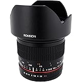 Rokinon 10mm F2.8 ED AS NCS CS Ultra Wide Angle Lens Canon EF-S Type for Canon Digital SLR Cameras (10M-C), Black