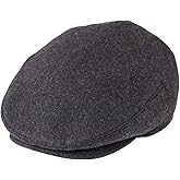 JANGOUL Men Wool Blend Ivy Newsboy Cap Tweed Gatsby Cabbie Flat Hat