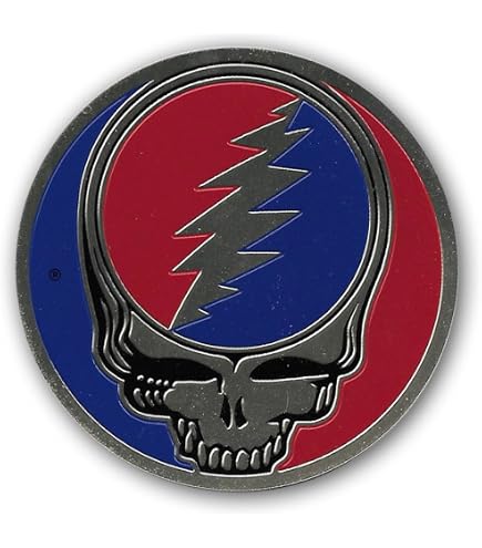 Grateful Dead Dancing Bear Aufkleber – 12,7x15,2 Cm, Inkl. 4 Mini-Sticker, Mylar-Folie