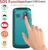 uleway Big Button Mobile Phone for Elderly Dual Sim HAC SOS Emergency view 3
