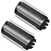 2 Packs Replacement Foil Shaver Heads Compatible with MANSCAPED The Lawn | Mower 5.0 Ultra, Stainless Steel Body &amp; Groin Grooming Replacement Blades