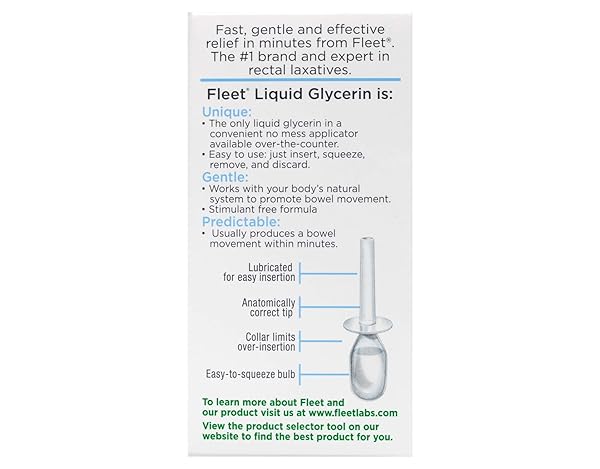 FLEET LIQUID GLYCERIN SUPPOSITORIES 4 EACH (PACK OF 6)