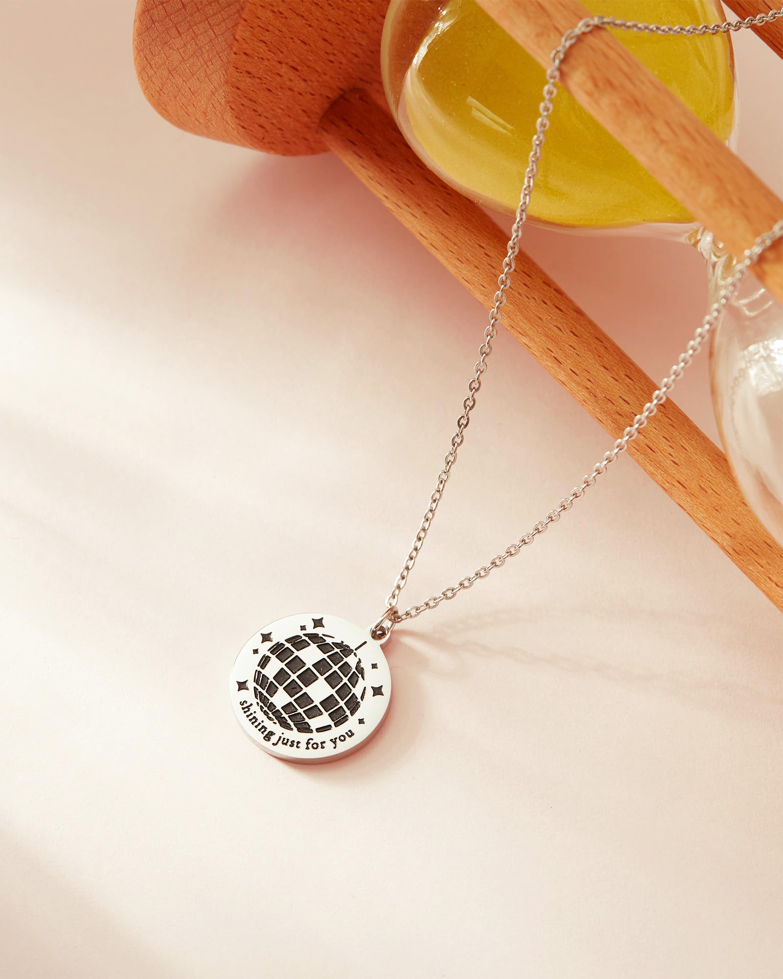 Mirror Ball Necklace
