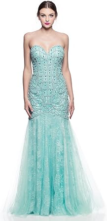 aqua mermaid dress