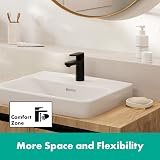 Hansgrohe Vernis Blend Basin Mixer Matt Black 100mm ComfortZone EcoSmart view 3