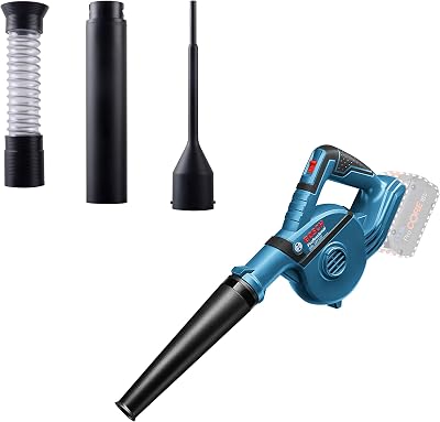 PRO 18V System Akku Gebläse GBL 18V-120 (inkl. 4x Aufsätze, Standarddüse, Verlängerungsrohr, Bohrlochdüse, Staubauffangbehälter, ohne Akku/Ladegerät)