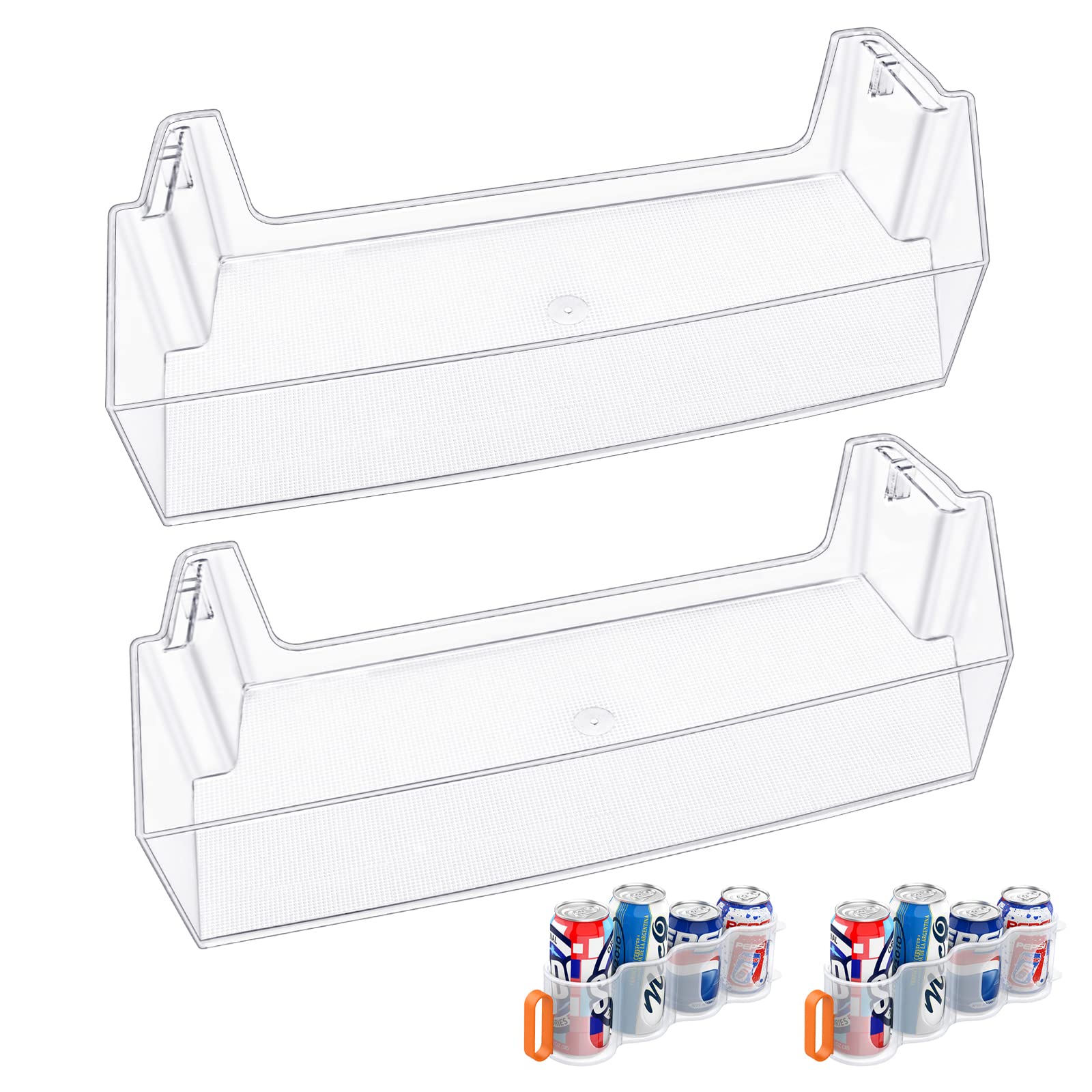 Photo 1 of [2 PACK] UPGRADED W11239961 Refrigerator Door Shelf Bin Replacement Compatible with Whirlpool Refrigerator Door Shelf Parts W10900538 PS12578777 WRS315SDHM01 WRS321SDHZ01 WRS315SDHZ08 WRS325SDHZ01