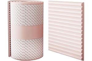 Padded Wall Panels, 20x200cm Soft High Elasticity PVC Anti Collision Foam Pads, Baby Proofing Edge Corner Protector for Wall 