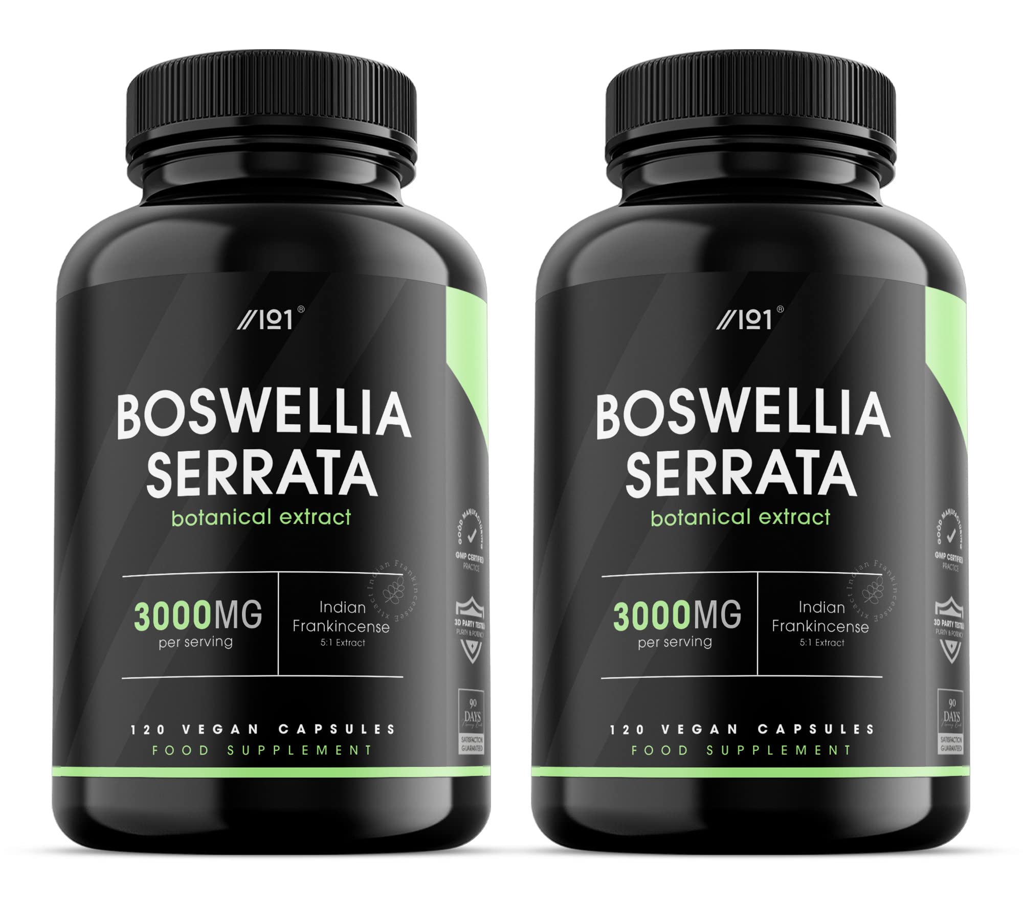 Boswellia Serrata Extract 3000mg โ 65% Boswellic Acid (150mg per Capsule) - 180 Capsules (6 Months Supply) โ Resealable and Recyclable Pouch โ by Alpha01