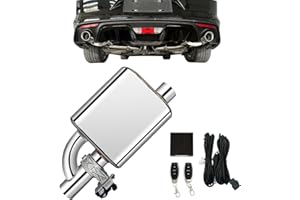 JIAREAR Valvetronic Exhaust Cutout 3 Inch, Electric Exhaust Valve Muffler Cat Back Exhaust System Kit