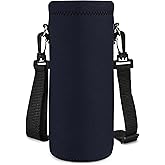 AUPET Water Bottle Bag Carrier,24oz/32oz Insulated Neoprene bottle Sling Holder Case Pouch Cover for 1000ML/750ML Bottles with Shoulder Strap for walking