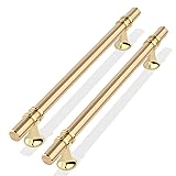 OYX 6Pack 6.25inch Brushed Brass Drawer Pulls Gold