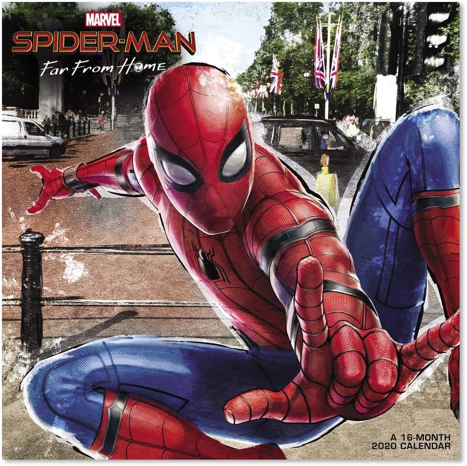Amazon Com 2020 Marvel Spider Man Far From Home Wall Calendar