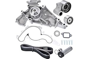 Nakuuly Timing Belt Kit with Water Pump Compatible with 2002-2010 Toyota Tundra Sequoia Land Cruiser 4Runner Lexus SC430 GX470 LX470 LS430 GS430 4.3L 4.7L V8 Engine Replaces # TKT021 TCKWP298