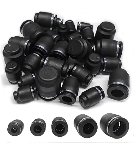 20-Pack 5/16" Push-to-Connect Air Hose Plug Fittings - Plastic Cap Connectors For Pneumatic Systems, White - View #6