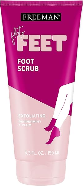 FREEMAN BARE FOOT EXFOLIATING FOOT SCRUB PEPPERMINT AND PLUM 5.3 OZ