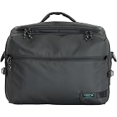 Vincita E.B.C. Front Bag for Brompton Folding Bike &ndash; Water-Resistant Commuter Handlebar Bag with 16" Laptop Compartment, 180&deg; Opening, Bright Lining, Rain Cover &ndash; 17L (Black)