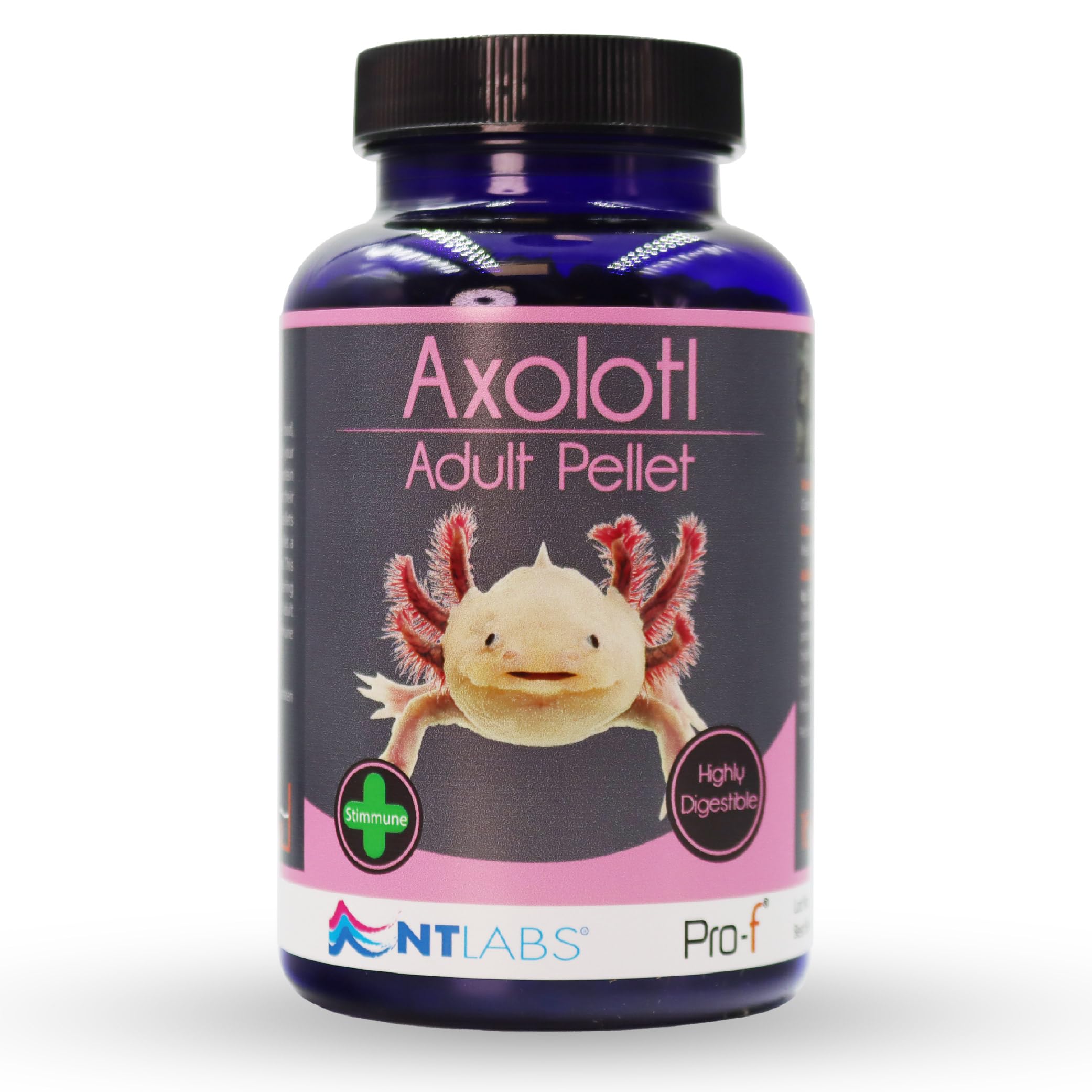 NT Labs Pro-f Axolotl Adult Pellet, Feed For Newts or African Clawed Frogs, Amphibian Food, Fast Sinking Pellet, Highly Palatable Axolotl Food (165g)