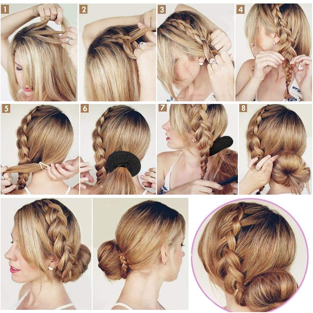 Hair Styling Accessories Kit Fashion Hair Design Styling Tools Magic Simple Fast Hair Braid Tools DIY Hair Accessories for Women and Girls (12 Styles): Beauty