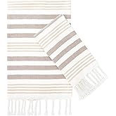 Folkulture Hand Towels for Bathroom | Set of 2 (16 x 30) Decorative Hand Towel with Hanging Loop | 100% Cotton Turkish Hand Towels Set | Boho Hand Towel Washable for Kitchen Decor