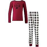 Touched by Nature Unisex Holiday Pajamas, Merry And Bright Kids, 12 Years