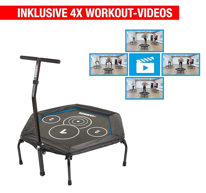 Hammer Trampoline Cross Jump 120x130x140cm, 66426 Amazon.co.uk Sports
