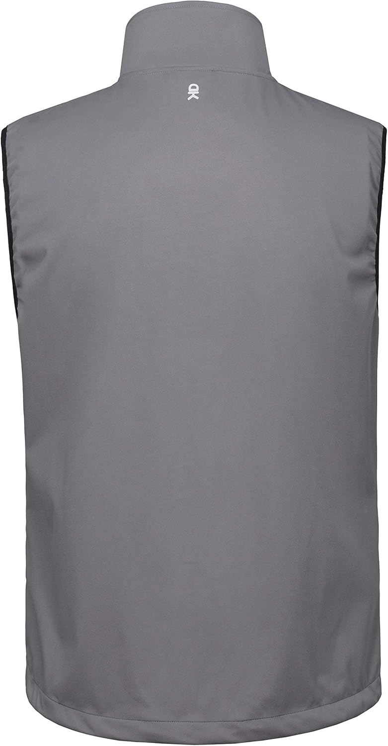 Little Donkey Andy Men's Lightweight Softshell Vest, Windproof Sleeveless Jacket for Travel Hiking Running Golf: Clothing