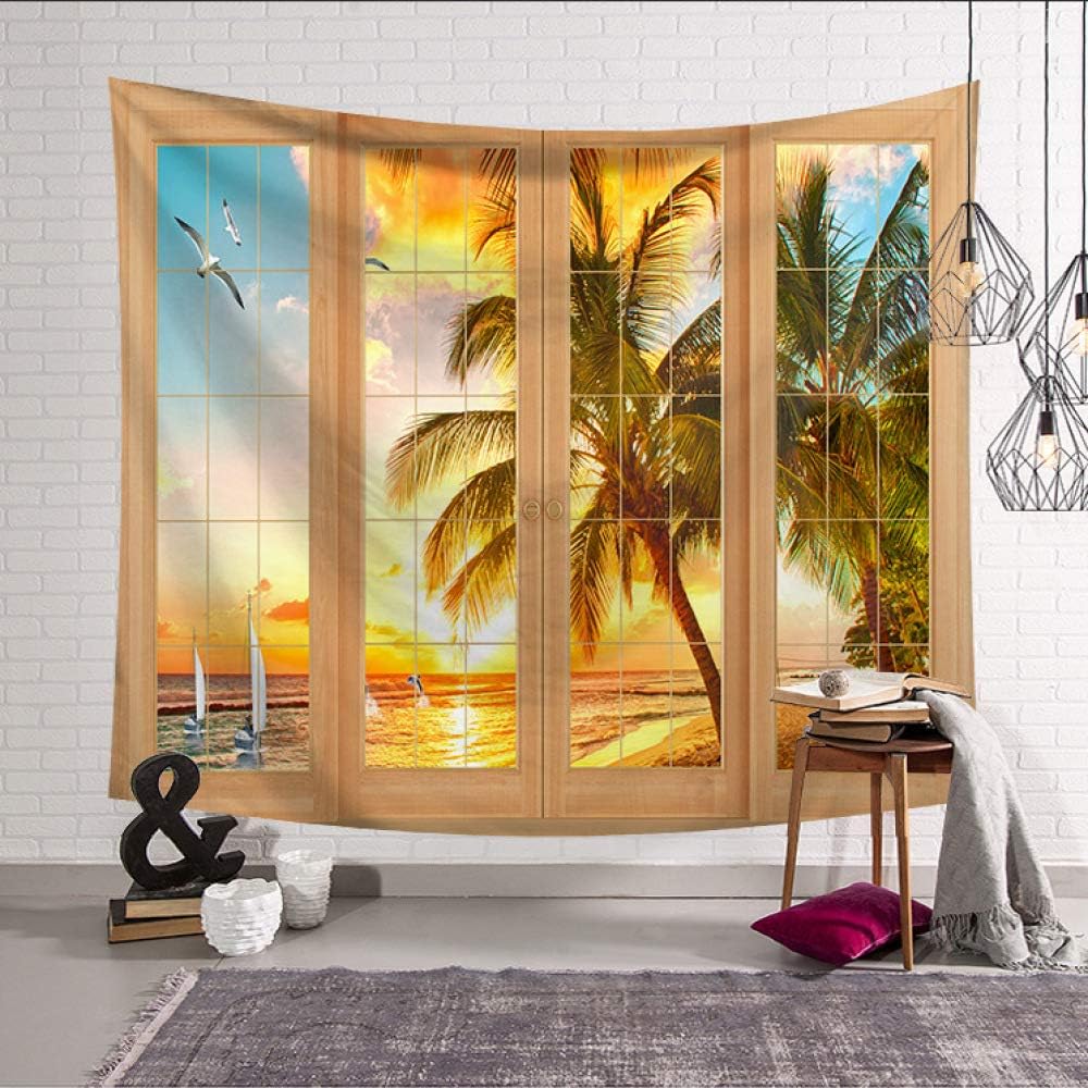 Nordic hang art wall tapestry tapestry home decoration mural window LS-CW0026 95x73