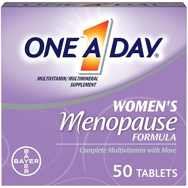 ONE A DAY WOMEN’S MENOPAUSE MULTIVITAMIN WITH VITAMIN A, VITAMIN C, VITAMIN D, VITAMIN E AND ZINC FOR IMMUNE HEALTH SUPPORT, BONE HEALTH, 50 COUNT (PACKAGING MAY VARY)
