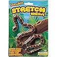 WARM FUZZY Toys (1) Mega Stretch Snake Toy| Stretches to 5 Feet | 2 Assorted Styles of Realistic Snake Toys Great for Pranks, Party Favors, Easter Basket for Kids, Small Classroom Prizes