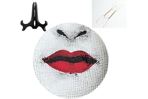 Beccalame Decorative Plates Handmade Ceramic Ornament for Home&Office Wall Decors (with Hanger) (F5)