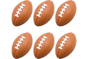 MIDELONG Mini Foam Footballs Stress Ball, Foam Sports Ball for Stress Relief, Football Party Holidays Decoration, School Carnival Reward, Party Bag Gift Fillers, 6 Pack