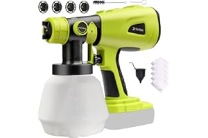 TAIRDA Cordless Paint Sprayer Compatible for Ryobi 18v Battery (NO Battery), HVLP Electric Handheld Paint Sprayers with 1000ML Container, for House Furniture, Fence, Cabinets, Walls (Bare Tool)