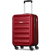 American Tourister Westridge Hardside Luggage Set with Spinner Wheels, Holly Red, Carry-On