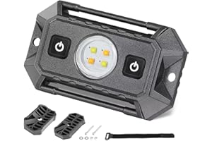 UTV Dome Light 12V Wired, Rfroad Lighting UTV Interior Dome Light with Switch Universal LED Roll Bar Mount Roll Cage Lights C