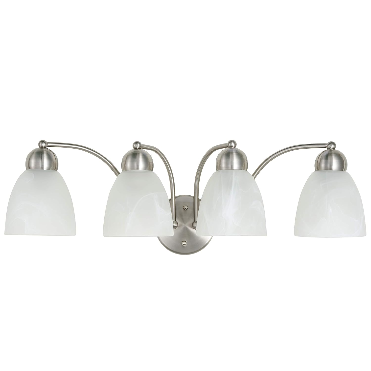 Best Brushed Nickel 4 Globe Bathroom Lighting