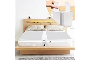flybold Bed Bridge Twin to King Bed Converter Kit - Bed Gap Filler for Adjustable Bed 9" - Wide Mattress Wedge Connector with Two End Loops and Storage Bag for Travel Kids - Family Guests Stayovers