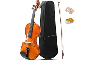 GODECOR 4/4 Violin, Full Size Wood Fiddle Set for Kids and Beginners, Ideal for Learning and Practice, Includes Rosin Bow and