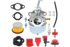 Cnfaner Carburetor for Tecumseh 5HP 6HP 631828 631067 631067A H30 H50 H60 HH60 HH70 47279 47261 65582V Deere 624D with Air Filter Kit