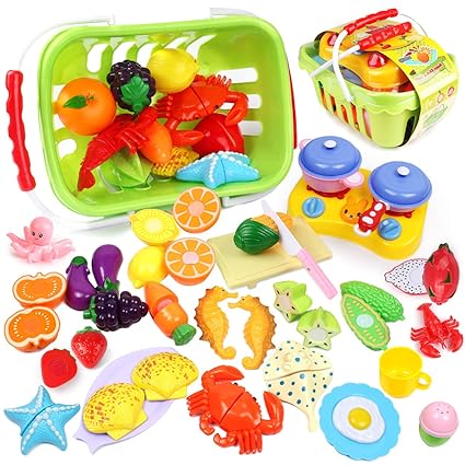plastic food for play kitchen