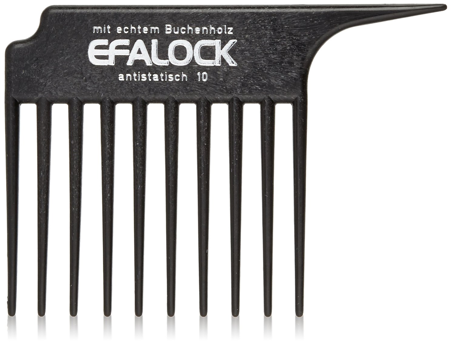 Efalock Professional Antistatic No.10 Lift Comb, Black, 0.014901 kg