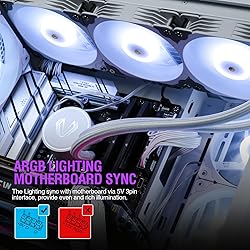 Vetroo V360 Liquid CPU Cooler, 3X 120mm Addressable