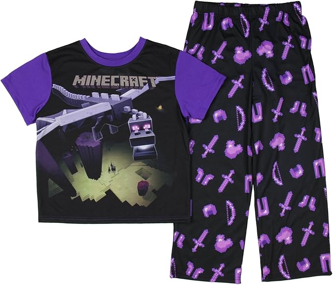 Amazon マインクラフト ボーイズ エンダードラゴン エンドゲーム パジャマ2点セット Us サイズ 10 12 パジャマ 通販 Amazon マインクラフト ボーイズ エンダードラゴン エンドゲーム パジャマ2点セット Us サイズ 10 12 パジャマ 通販