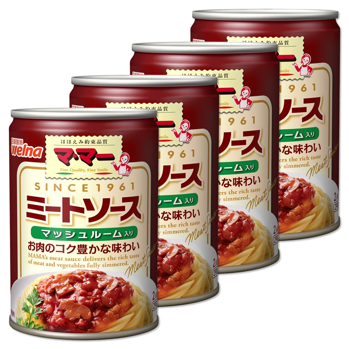マ・マー ミートソース マッシュルーム入り 290g×4個商品画像