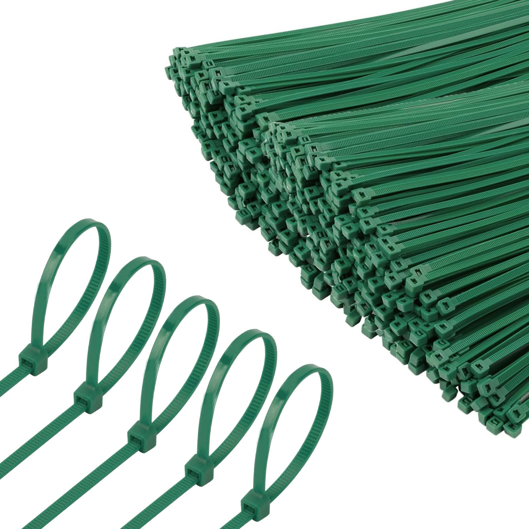 Photo 1 of 200pcs 12" Christmas Zip Ties,Heavy Duty Self Locking Nylon Cable Ties for Plants Gardening Farming Grid Wall Fence Home and Office, Decor Twist Tie Wraps for Christmas Tree Ornaments, Dark Green