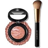LAURA GELLER NEW YORK Baked Blush-n-Brighten Marbleized Blush + Angled Brush (06 Pink Grapefruit, 47mm)