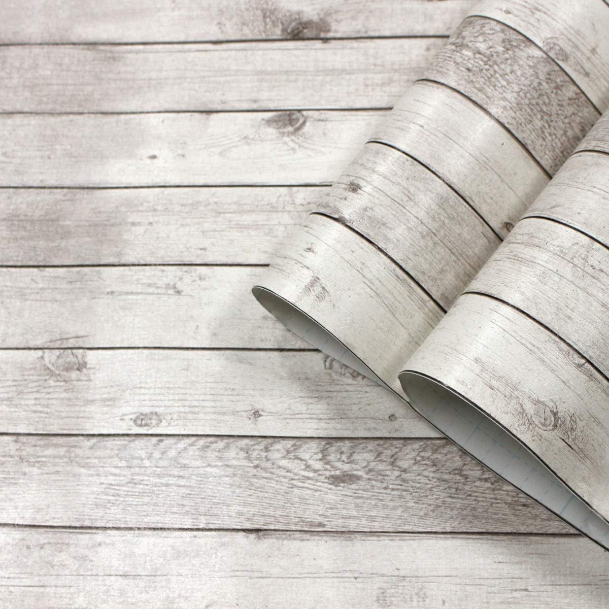 singlotat Grey Wood Look Wallpaper Peel and Stick,Removable