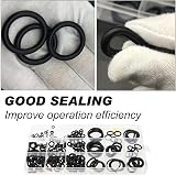 Arcjunys O-Ring Set 225 Pcs Black Rubber Assorted Sizes Seal Kit Plumbing view 2